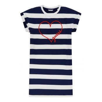 Rochie-tricou cu dungi
