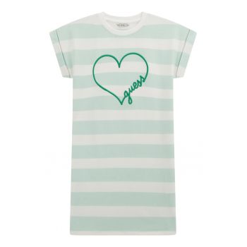 Rochie-tricou cu dungi