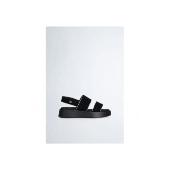 Sandale de piele intoarsa cu velcro