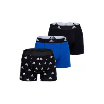 Set de boxeri cu banda logo in talie Active Flex - 3 perechi