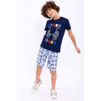 Set de tricou din bumbac si pantaloni scurti