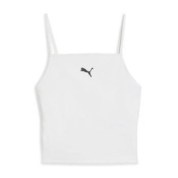Top din amestec de bumbac cu logo