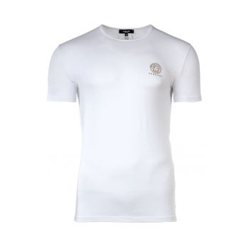 Tricou de casa cu decolteu la baza gatului si logo