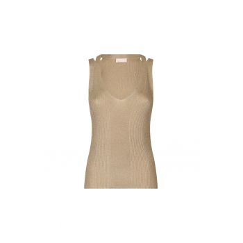 Tricou slim fit cu decolteu in V