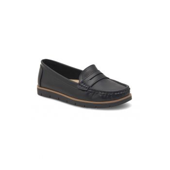 Mocasini dama -  391388 - Piele ecologica - Negru