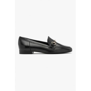 Pantofi loafer de piele cu detalii metalice