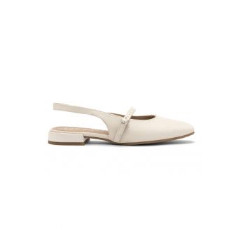Pantofi slingback din piele intoarsa