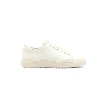 Pantofi sport de piele cu aspect granat Nora