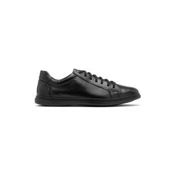 Pantofi sport de piele cu model uni
