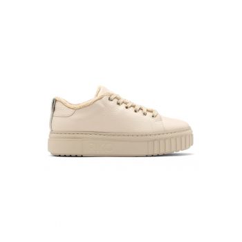 Pantofi sport de piele intoarsa cu varf rotund