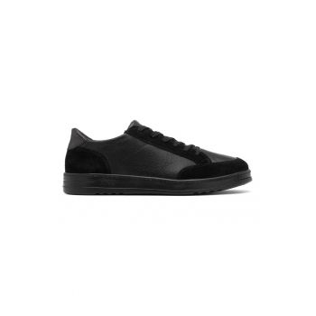 Pantofi sport de piele si piele intoarsa