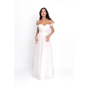 Rochie maxi cu tul