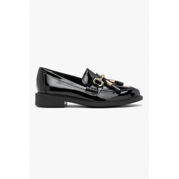 RYLKO - Pantofi loafer din piele ecologica cu aspect lacuit