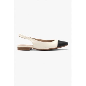 RYLKO - Pantofi slingback din piele cu talpa joasa