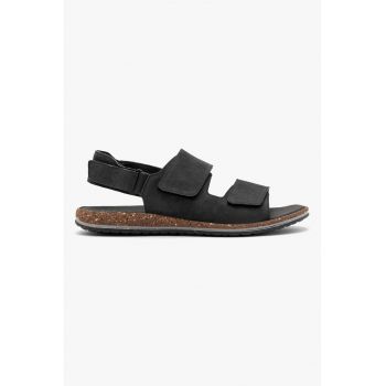 Sandale din piele intoarsa cu velcro