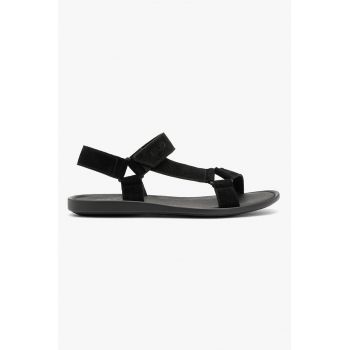 Sandale din piele intoarsa cu velcro