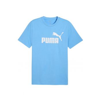 Tricou barbati  Ess No.1 - albastru - bumbac - cu logo mare