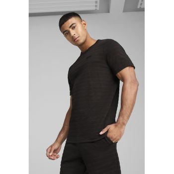 Tricou din amestec de bumbac cu logo brodat