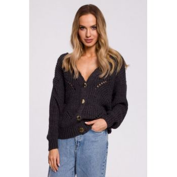 Cardigan cu model perforat -