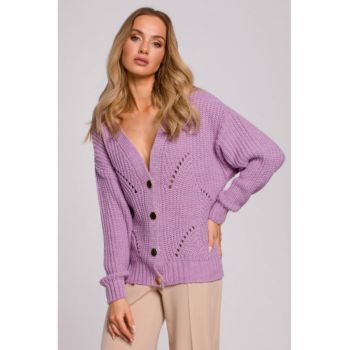 Cardigan cu model perforat -