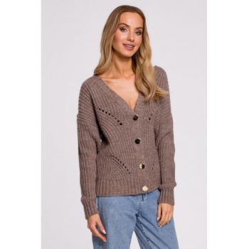 Cardigan cu model perforat -
