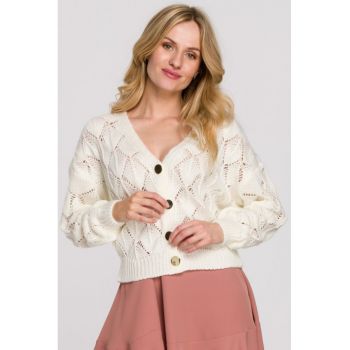 Cardigan scurt cu nasturi -