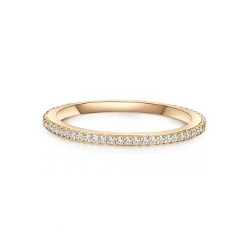 Inel placat cu aur de 14K - decorat cu zirconia