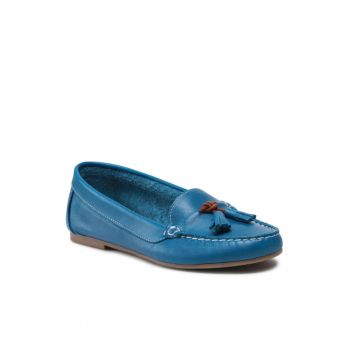 Mocasini dama  300317167 - Piele naturala - Albastru