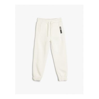 Pantaloni de trening uni cu snur