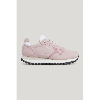Pantofi sport cu detalii de piele intoarsa