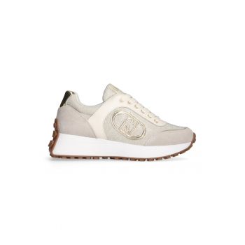 Pantofi sport cu insertii din piele intoarsa