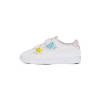 Pantofi sport de piele ecologica cu inchidere velcro Smash v2 Mermaid