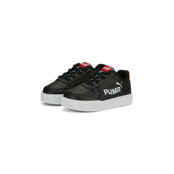 Pantofi sport de piele ecologica cu logo contrastant Caven Brand Love
