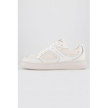 Pantofi sport de piele ecologica si material textil