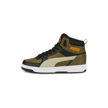 Pantofi sport mid-high de piele ecologica Rebound