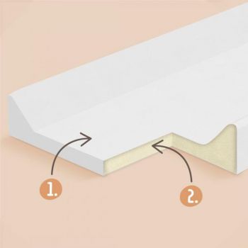 Saltea de infasat bebe moale 70x47,5 Klups Walk in the Clouds Mint 436
