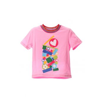 Tricou cu imprimeu geometric