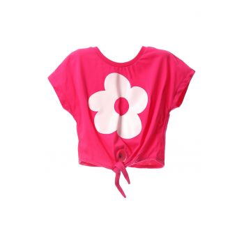 Tricou de bumbac cu prindere la terminat
