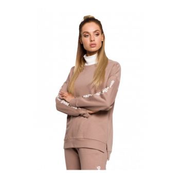 Bluza de dama  Cu guler - Bumbac - Poliester - Nude - Alb -