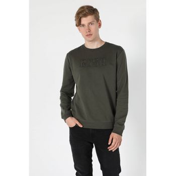 Bluza sport cu text brodat
