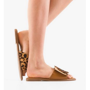 Papuci dama Wang Animal Print Papuci dama Wang Animal Print