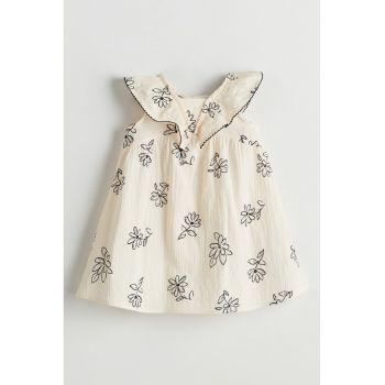 Rochie din amestec de bumbac cu model floral