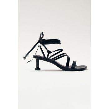 Sandale de piele cu barete multiple
