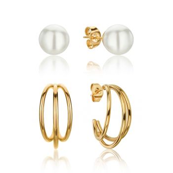 Set de cercei cu perle