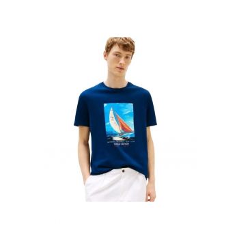 Tricou  HILFIGER COLOR PHOTOPRINT TEE-MW0MW38615-DAF