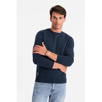 Bluza de trening din bumbac cu model uni