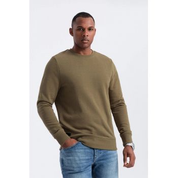 Bluza de trening din bumbac cu model uni