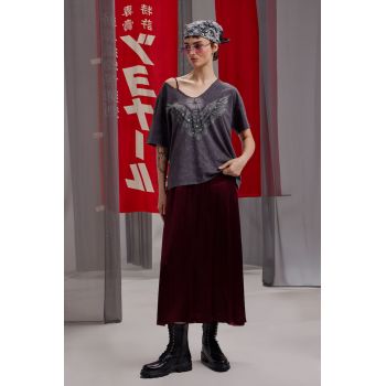 Medicine Tricou din bumbac culoarea gri pentru femei