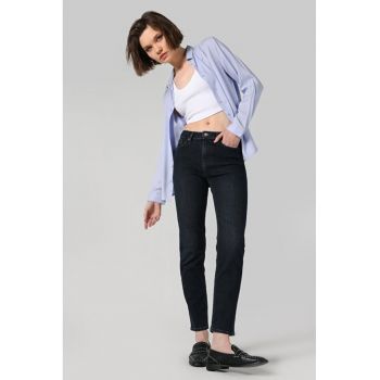 Pantaloni De Dama Albastru inchis Slim Fit 703 CARLA