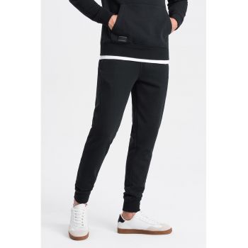 Pantaloni de trening din bumbac cu buzunare laterale